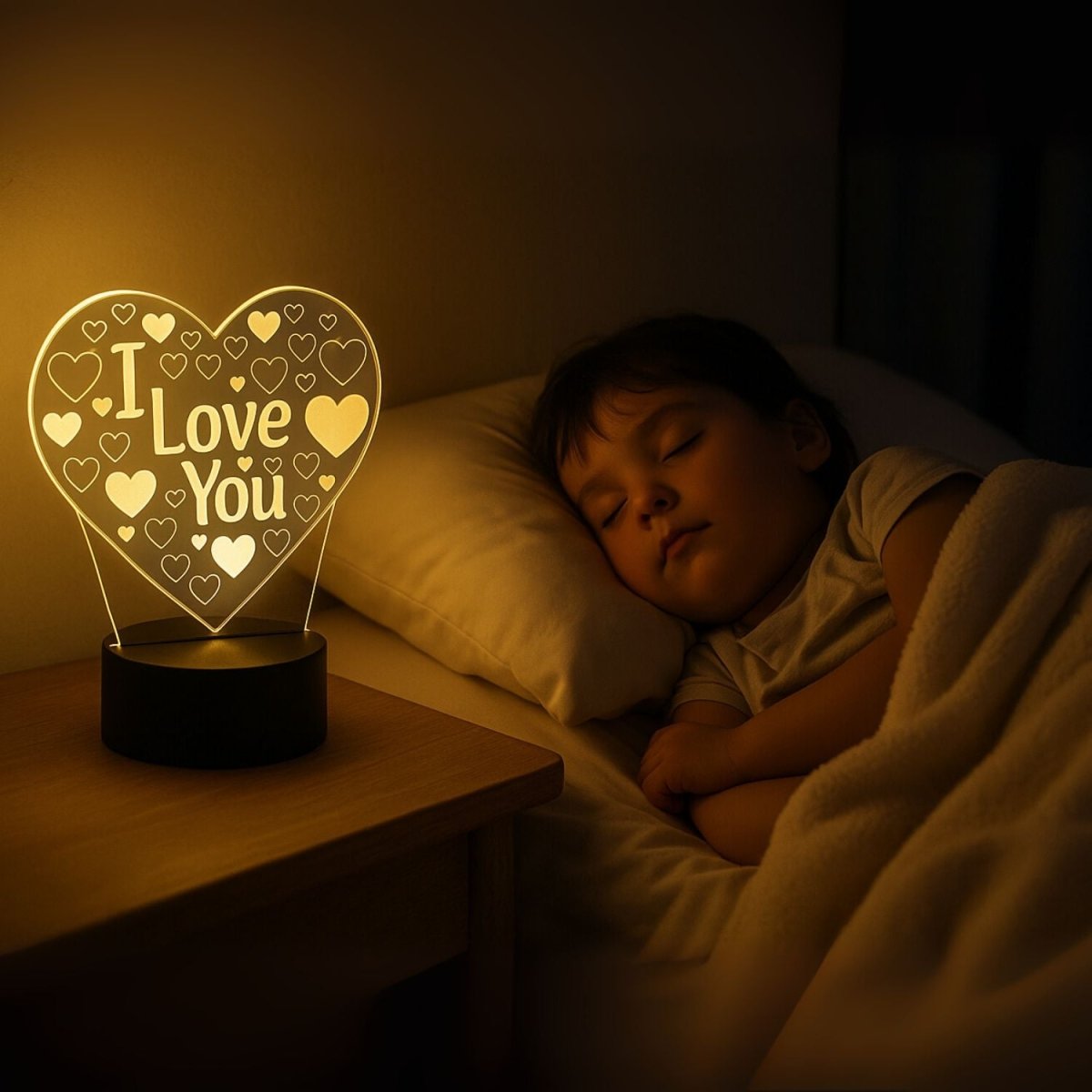 3D Illusion Led Lamp - I Love You 3D Illusion Led lamp - Royalkart3d illusion lamp