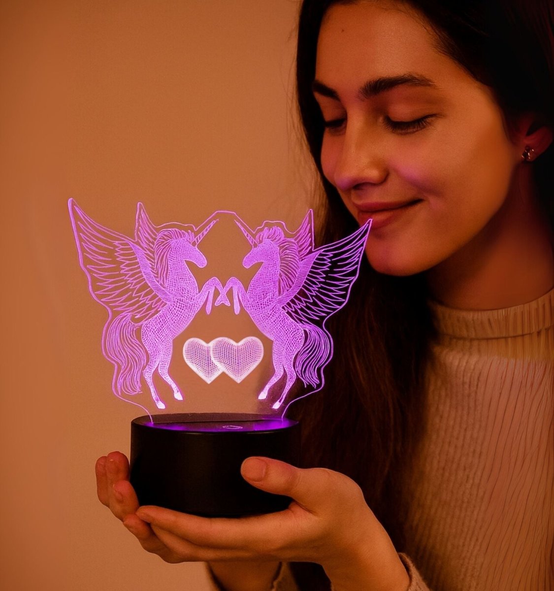 3D Illusion Led Unicorn Lamp 3D Illusion Led lamp - Royalkart3d illusion lamp