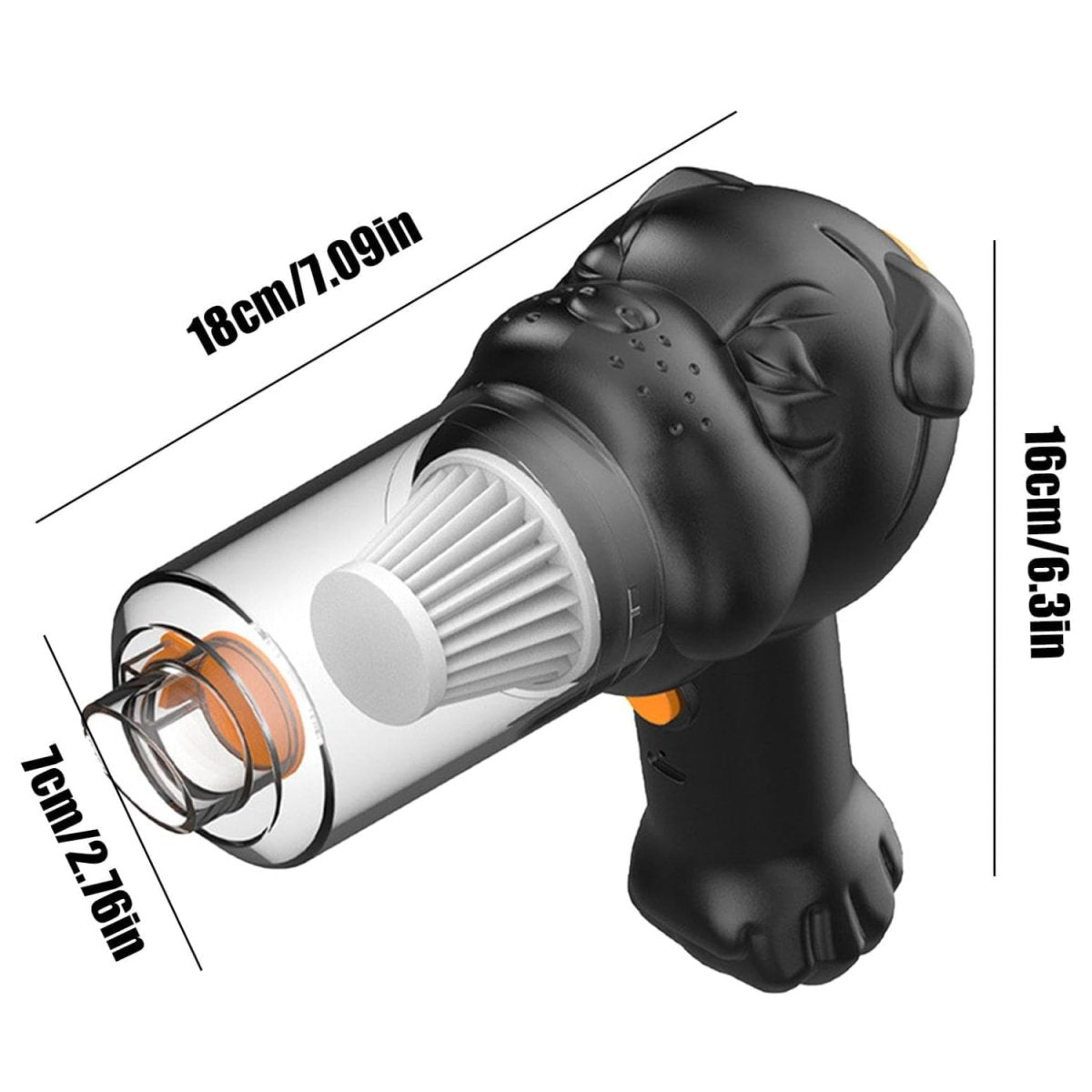 4 in 1 Portable Car Vacuum Cleaner with Blower | USB Rechargeable Wireless Handheld Car Vacuum Cleaner Vacuum Cleaner - #Royalkart#Car vacuum cleaner