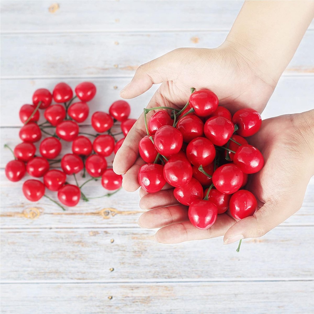 Artificial Cherry Fruit Model Photography Props Basket Display photography props - #Royalkart#acrylic photography props