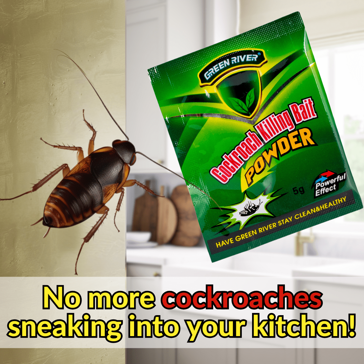 Cockroach Killer Powder Insecticide for Home, Kitchen,Office Insect Control - #Royalkart#cockroach killer powder