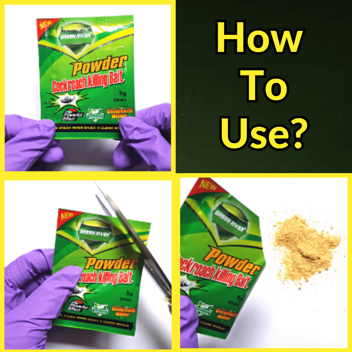 Cockroach Killer Powder Insecticide for Home, Kitchen,Office Insect Control - #Royalkart#cockroach killer powder