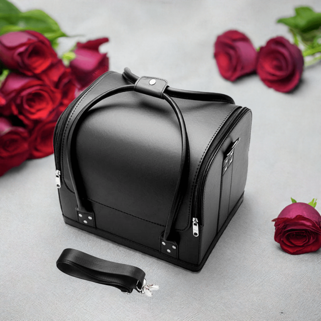 Cosmetics Makeup Kit Storage Organizer Bag, For Bridal Gift Professional Vanity Bags - #Royalkart#bridal vanity bag