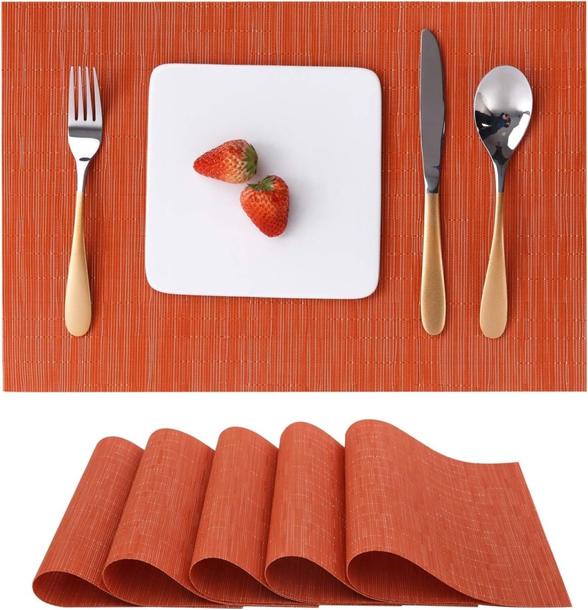 Dining Table Mat Easy to Clean-Washable Reversible Anti-Slip Placemats Dining Table Placemats- #Royalkart#dining table mats