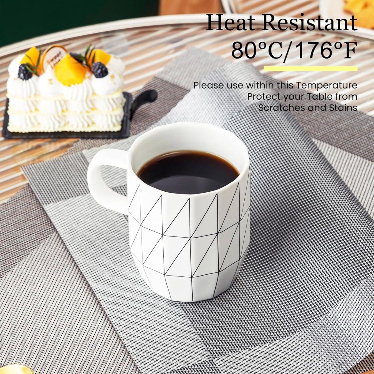 Dining Tablemats Satin Colorful Place Mats Washable Heat Resistant(45*30cm) Dining Table Placemats - #Royalkart#dining table mats
