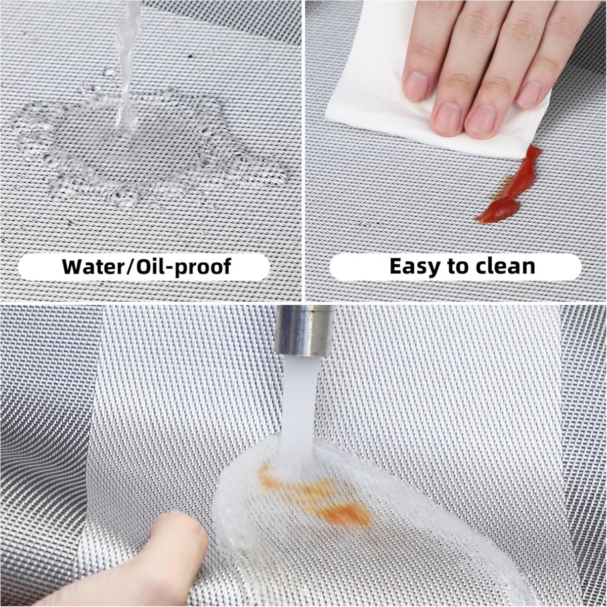Dining Tablemats Satin Colorful Place Mats Washable Heat Resistant(45*30cm) Dining Table Placemats - #Royalkart#dining table mats