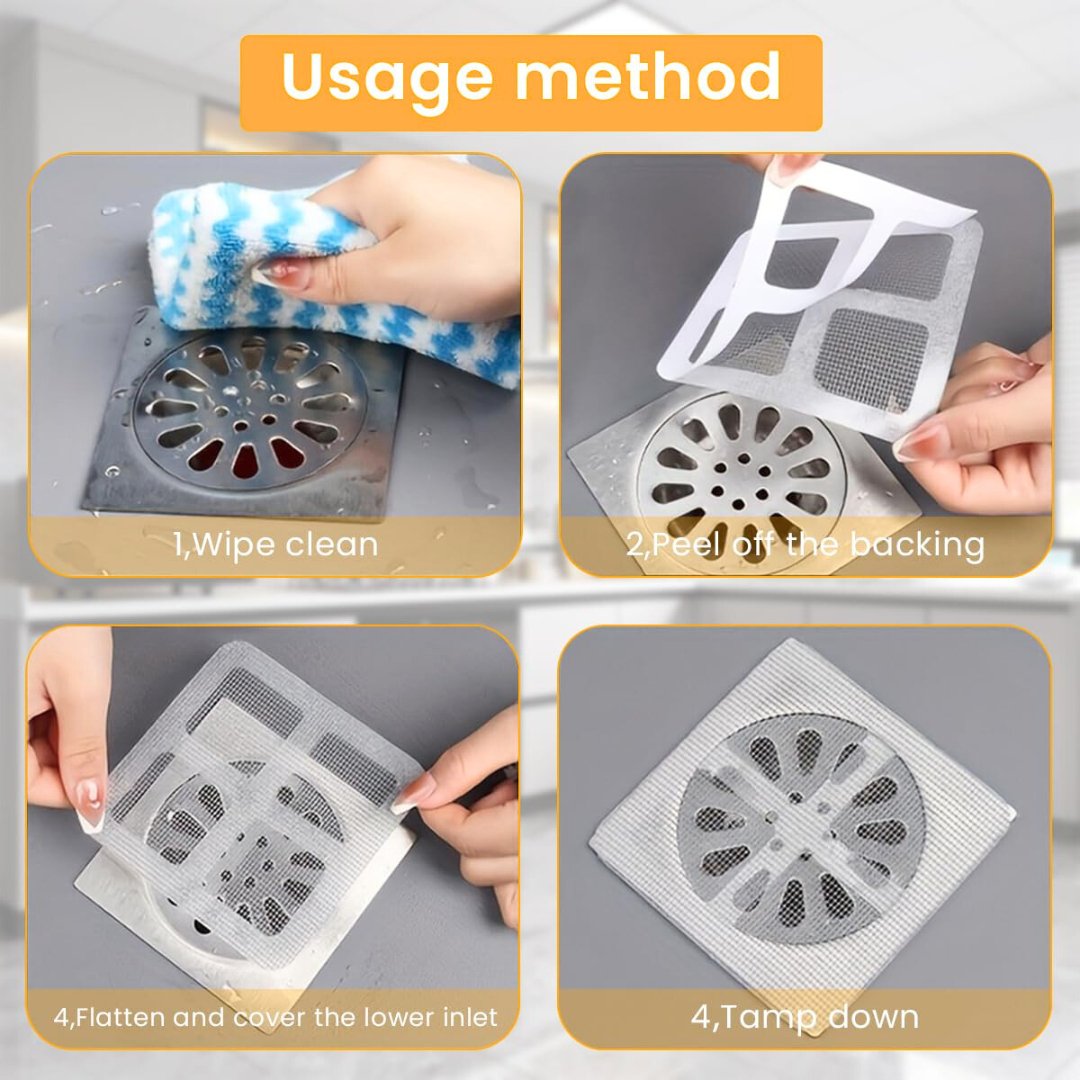 Disposable Shower Drain Hair Catcher Pack Of 20 - #Royalkart#Bathroom