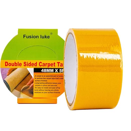 Double-Sided Carpet Tape |Non Slip, Waterproof Tape (5m X 48MM) - #Royalkart#anti skid tape