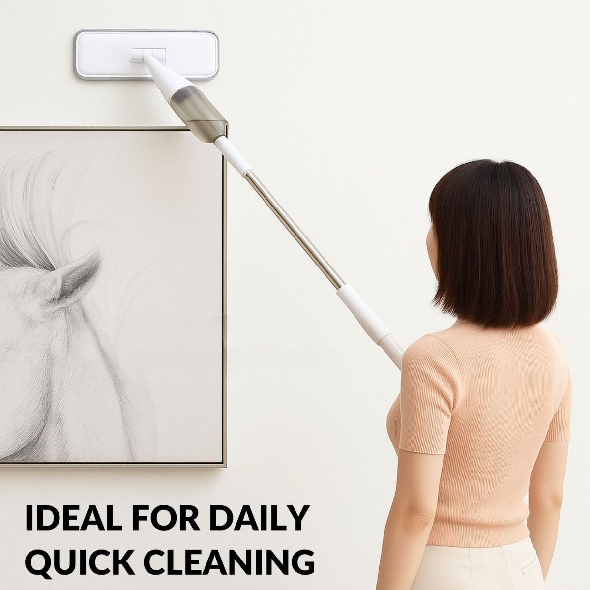 Effortless 360° Spray Mop | Premium Microfiber, Ergonomic Handle, 2 Washable Pads - RoyalkartMicrofiber Spray Mop