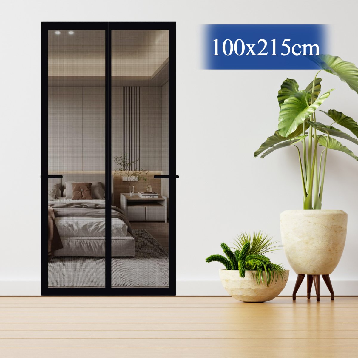 Fiberglass Mosquito Screen Door Net Curtain with Magnets (Transparent) Mosquito Curtain For Doors - #Royalkart#Fiberglass magnetic curtain