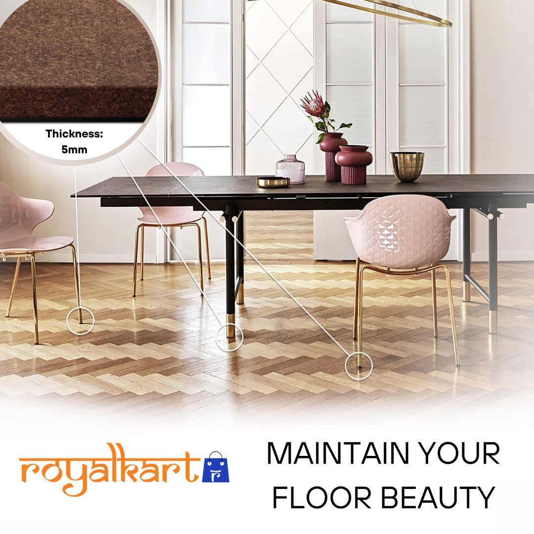 Furniture Pads Non - Skid Floor Protector 100Pcs furniture pads - #Royalkart#felt pads
