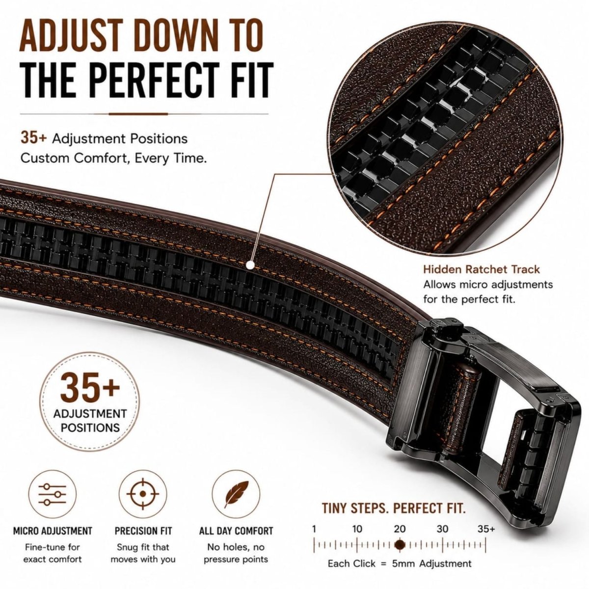 Luxe Tan Brown Belt Belt- RoyalkartBelt