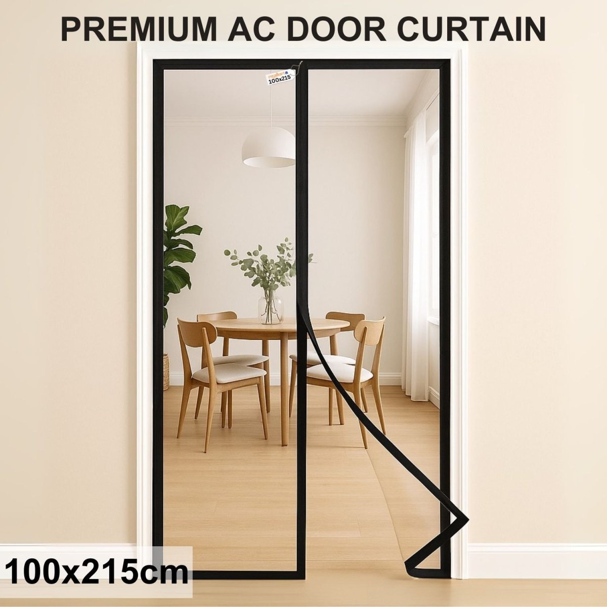 Magnetic Thermal Insulated Door Curtain - Transparent Mosquito Curtain For Doors - RoyalkartMosquito curtain