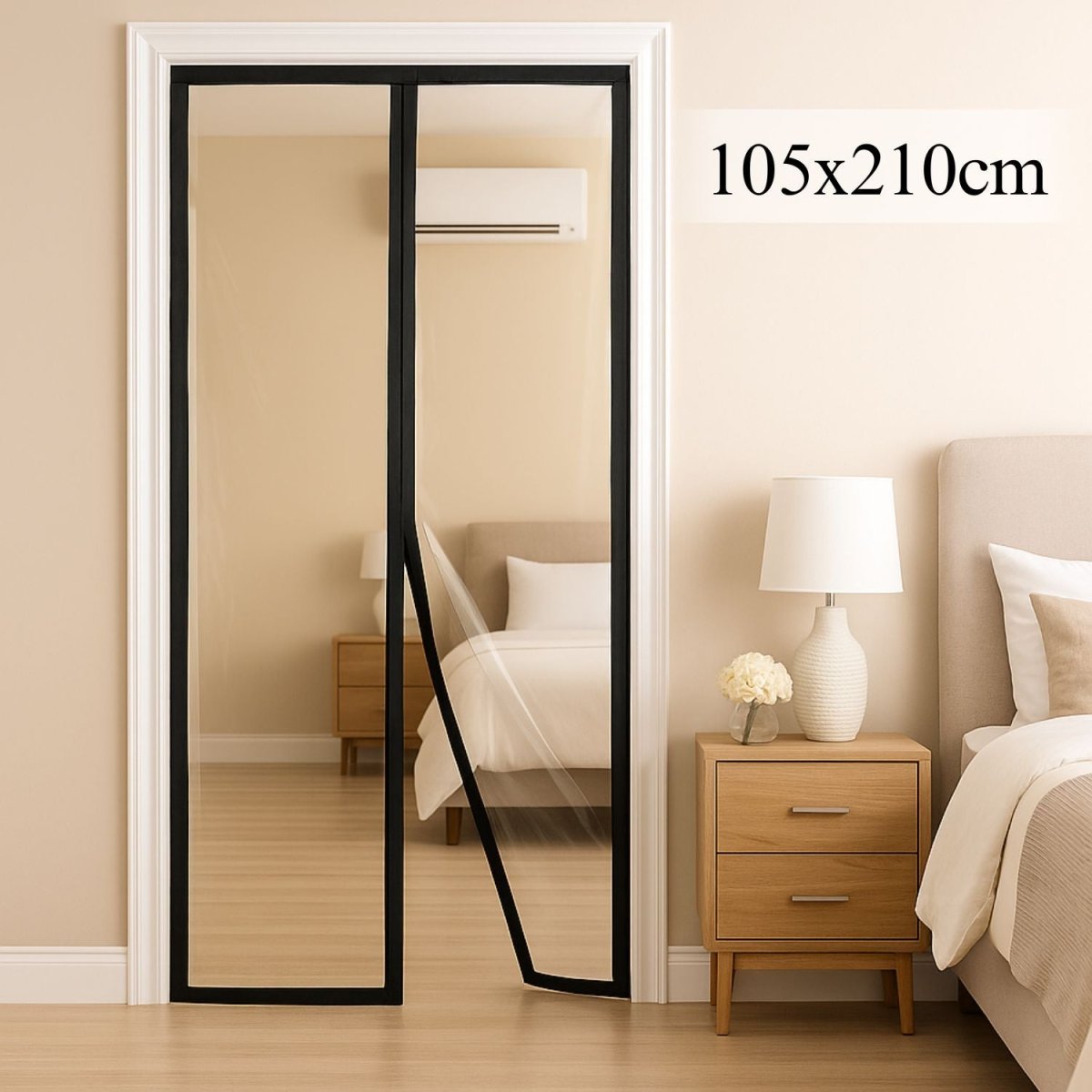 Magnetic Thermal Insulated Door Curtain - Transparent Mosquito Curtain For Doors - RoyalkartMosquito curtain