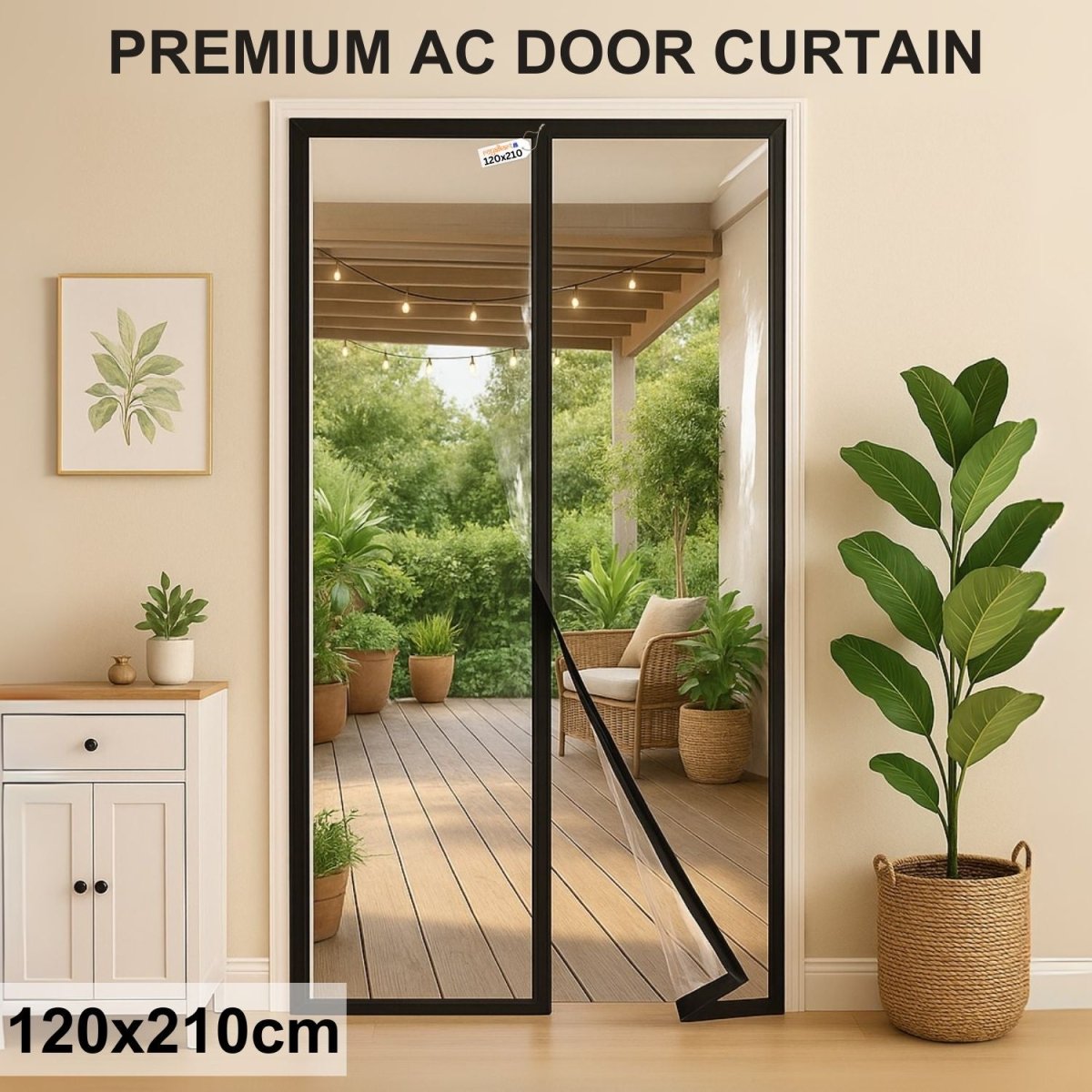 Magnetic Thermal Insulated Door Curtain - Transparent Mosquito Curtain For Doors - RoyalkartMosquito curtain