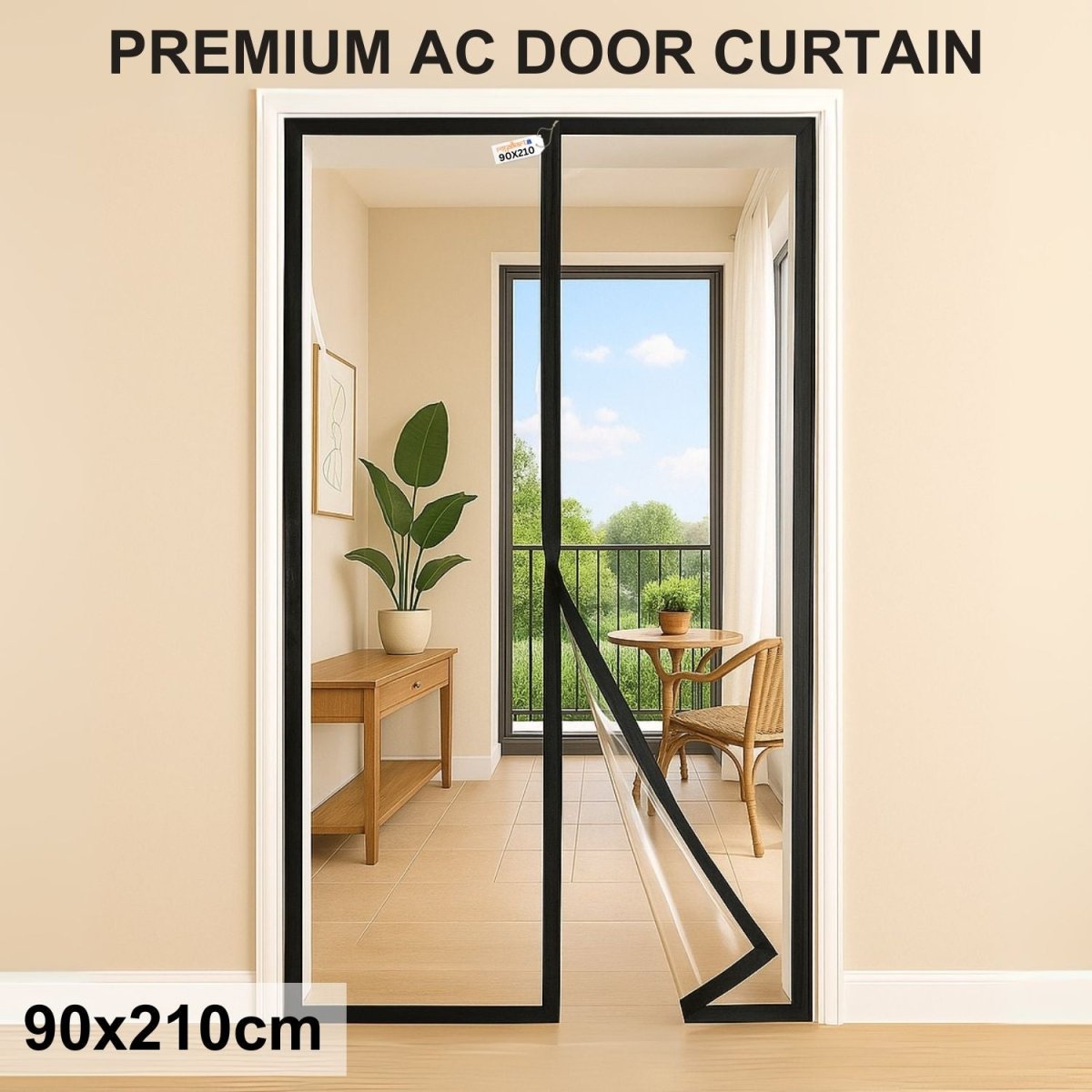 Magnetic Thermal Insulated Door Curtain - Transparent Mosquito Curtain For Doors - RoyalkartMosquito curtain