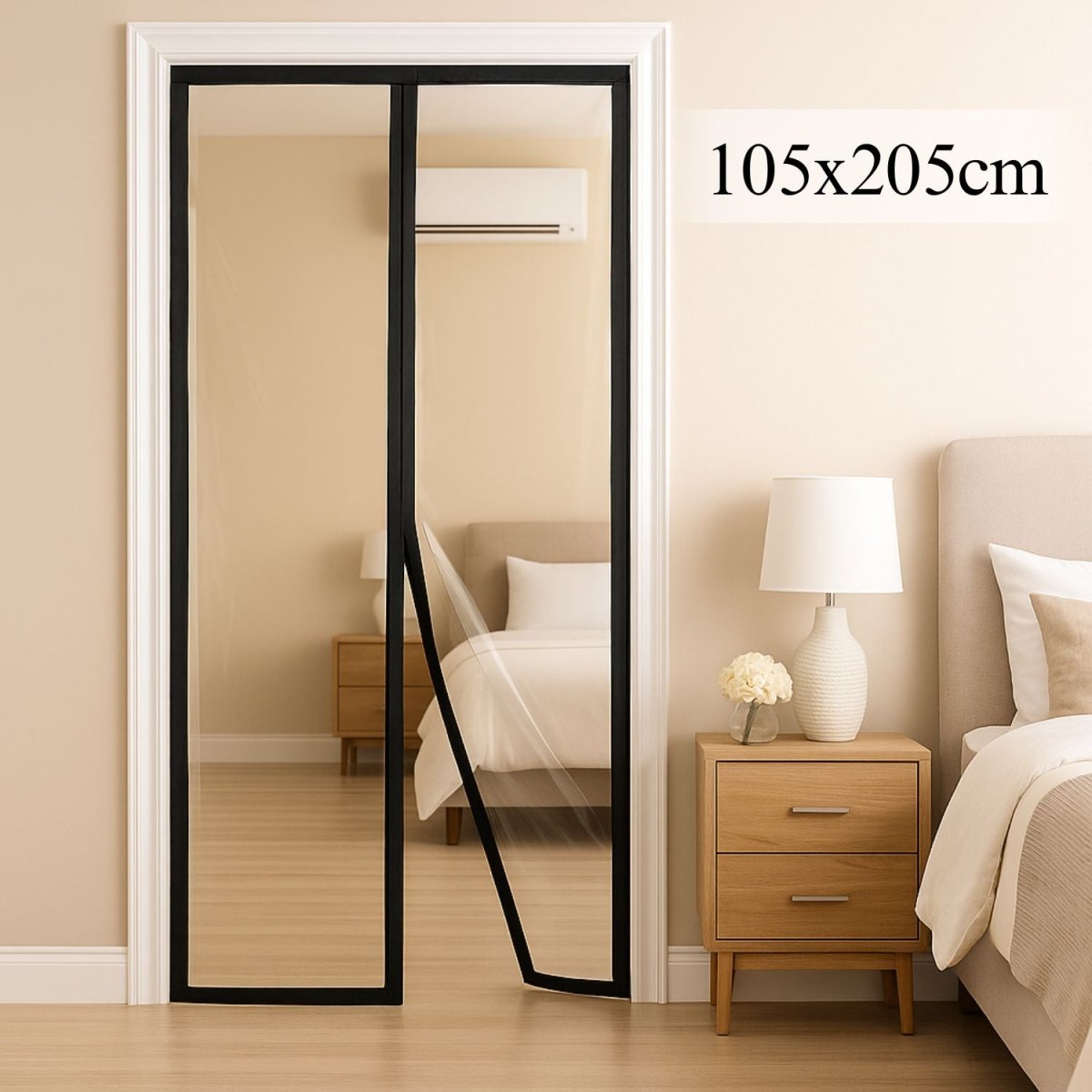 Magnetic Thermal Insulated Door Curtain - Transparent Mosquito Curtain For Doors - RoyalkartMosquito curtain