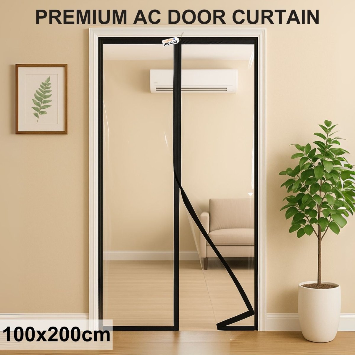 Magnetic Thermal Insulated Door Curtain - Transparent Mosquito Curtain For Doors - RoyalkartMosquito curtain