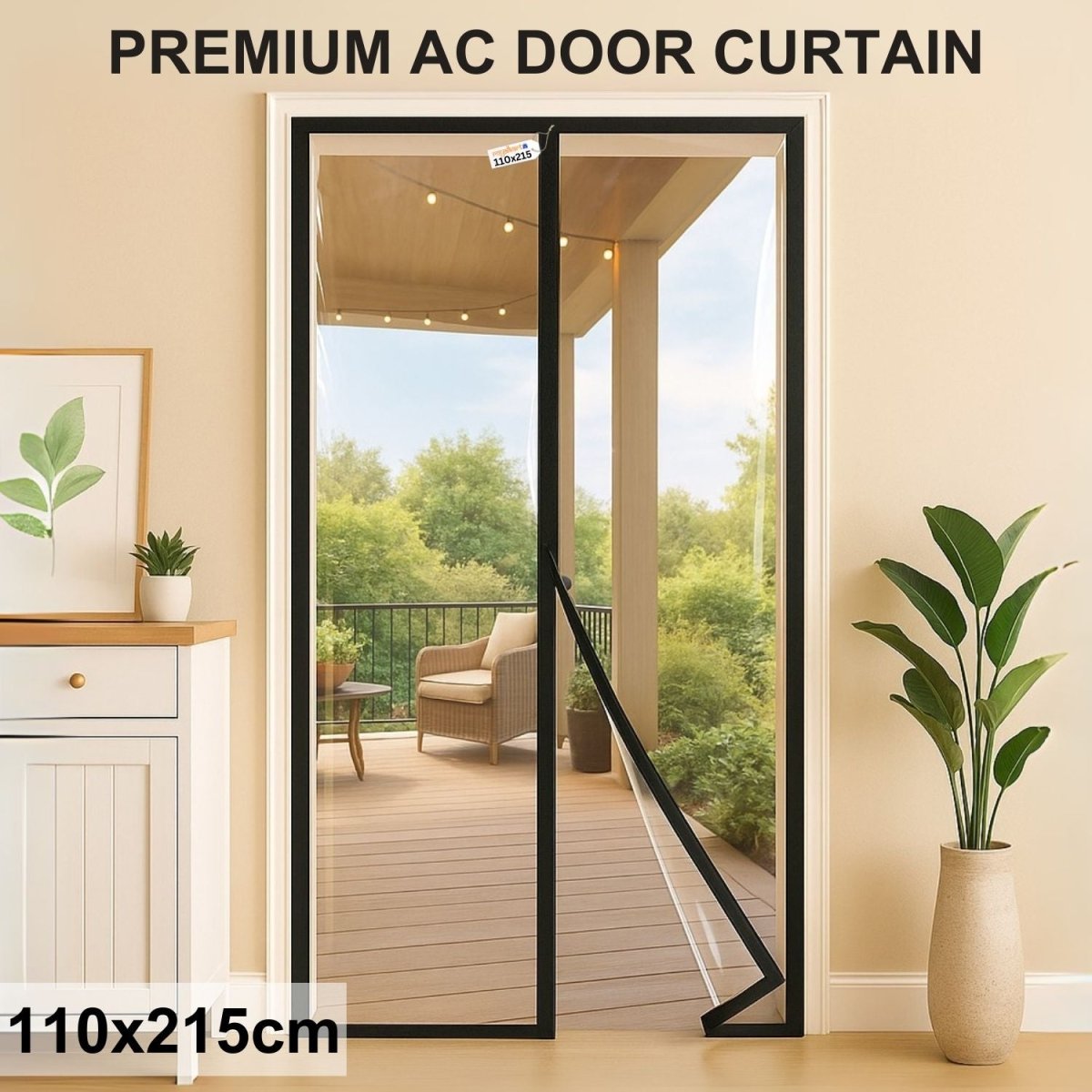 Magnetic Thermal Insulated Door Curtain - Transparent Mosquito Curtain For Doors - RoyalkartMosquito curtain