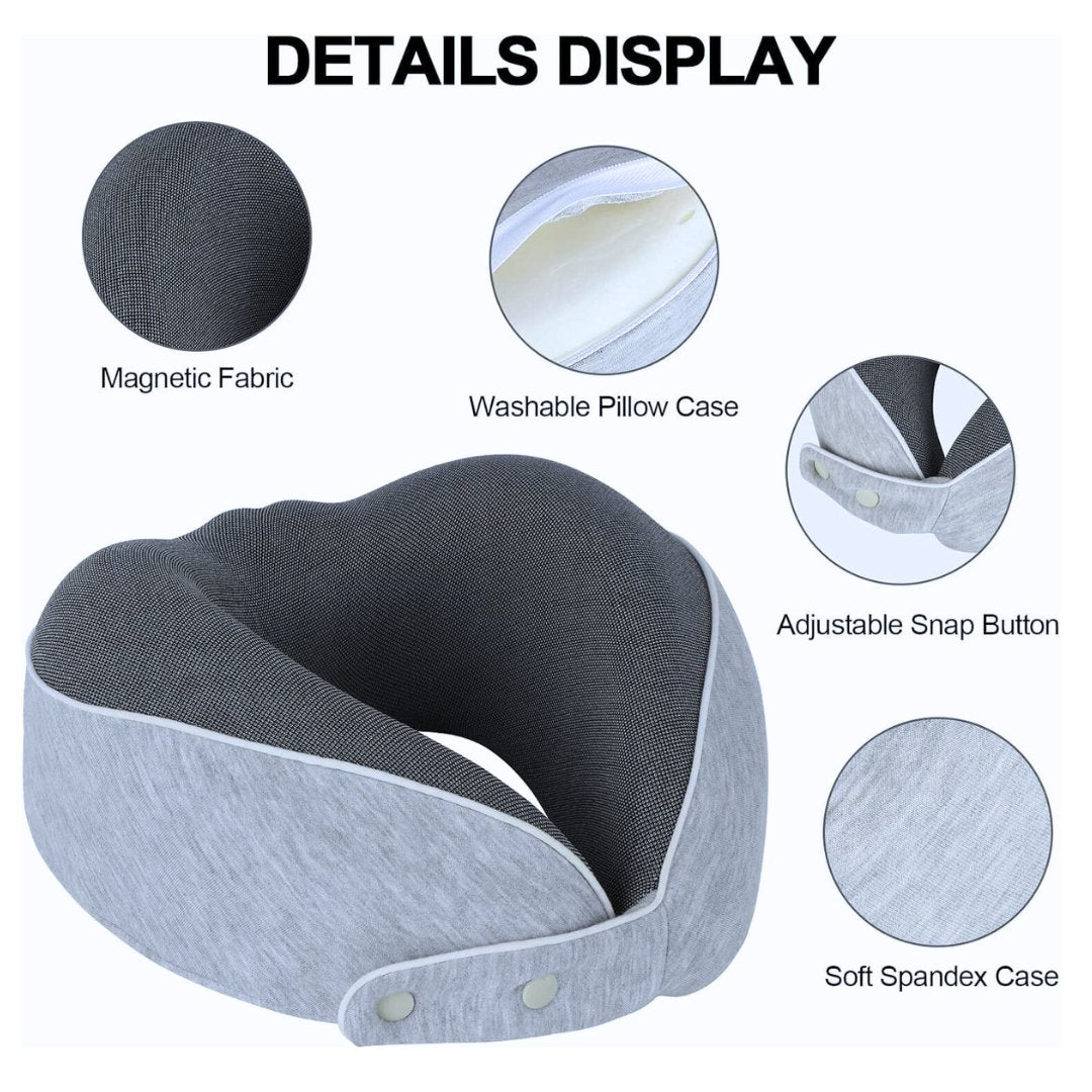 Memory Foam Neck Pillow for Travel Neck Pillows- #Royalkart#memory foam travel neck pillow