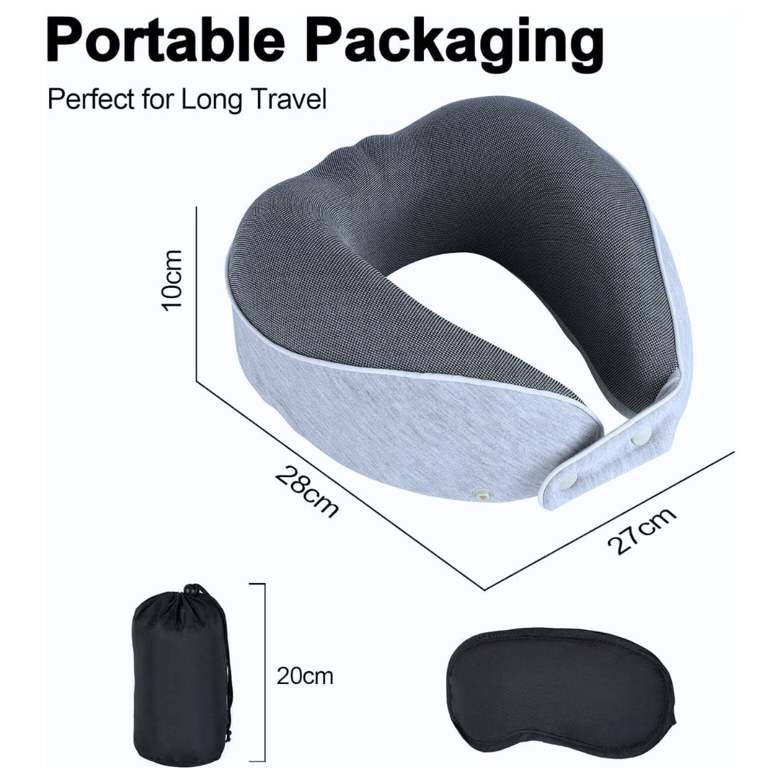 Memory Foam Neck Pillow for Travel Neck Pillows- #Royalkart#memory foam travel neck pillow