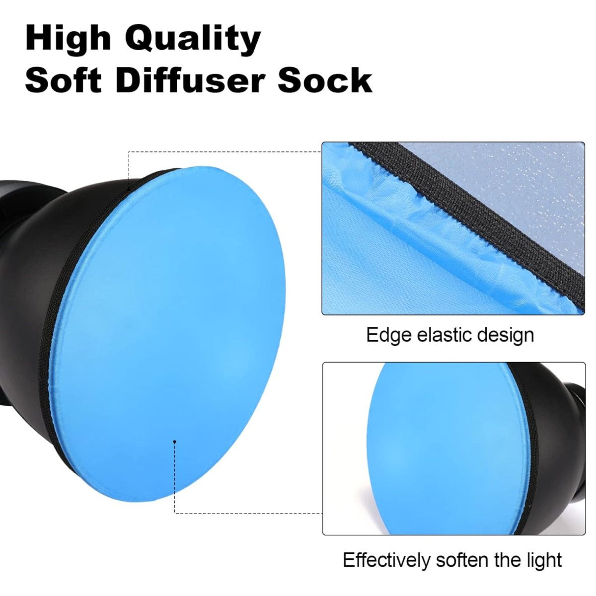 Photography Light Soft Diffuser Cloth for 7" 180mm Standard Studio Strobe Reflector(Pack of 6) - #Royalkart#Diffuser