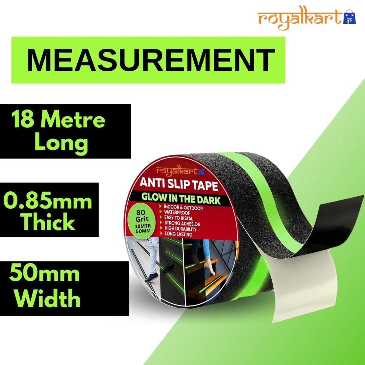 Radium Neon Light Anti Slip Tape Anti Skid Tape - #Royalkart#anti skid adhesive tape