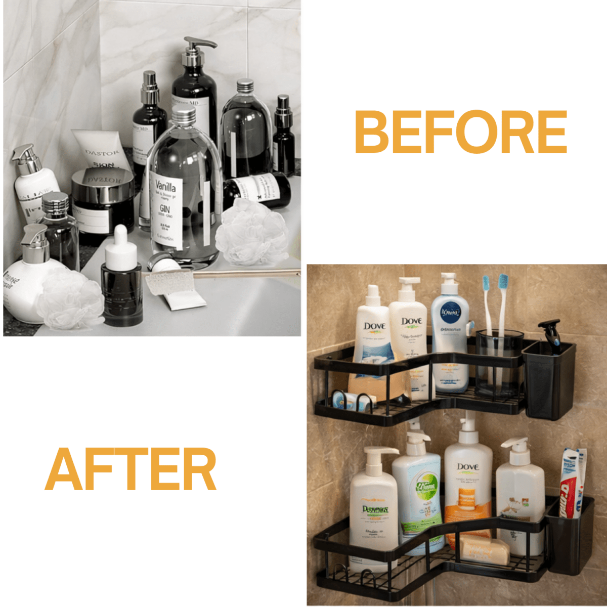 Royalkart® Bathroom Shelves | Wall Mounted & Corner Storage Racks Corner Shelf - Royalkartbathroom rack