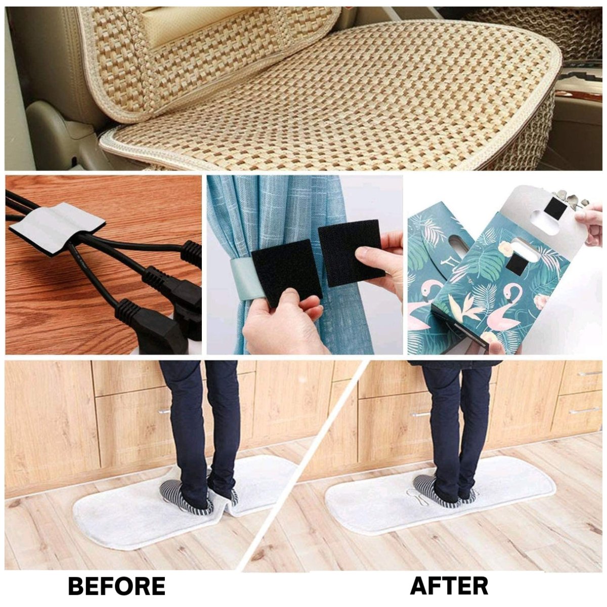 Self Adhesive Hook and Loop Tape (Black). ADHESIVE TAPES - Royalkartadhesive hook and loop tape