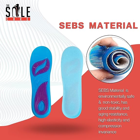 Silicone Gel Anti Fatigue Shoe Insoles Shoe Insole- #Royalkart#insoles