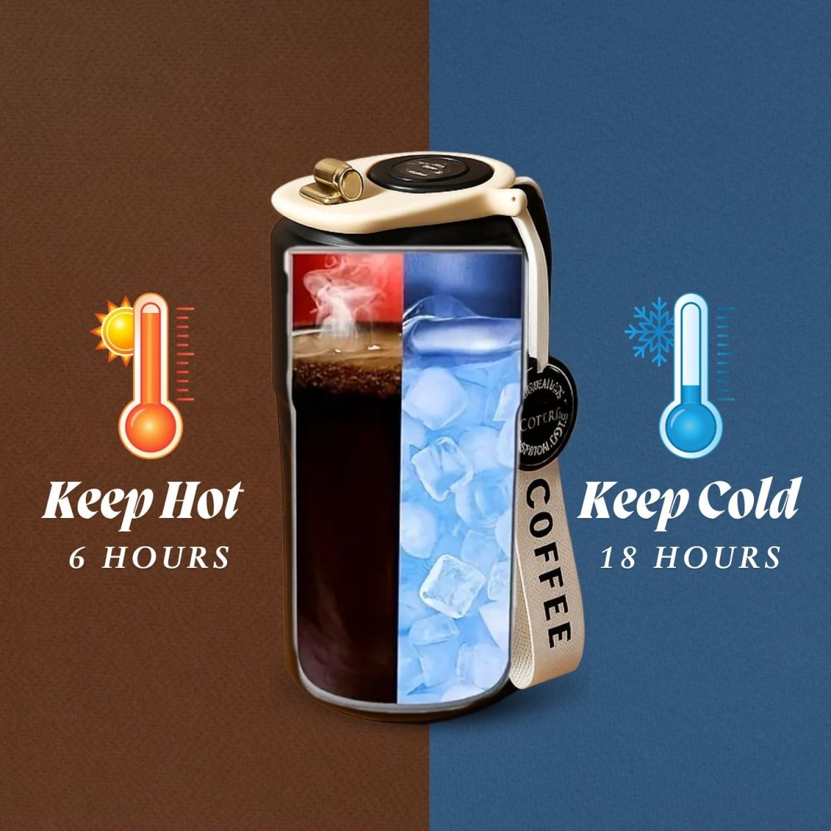 Stainless Steel Insulated Travel Coffee Mug with LED Temperature Display, Keeps Drinks Hot & Cold (410ml) - Royalkartcoffee mug for gym
