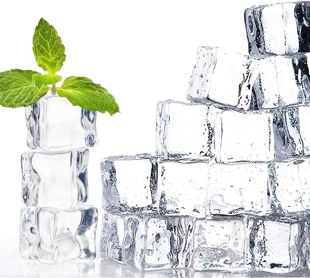 20mm Fake/Artificial Acrylic Ice Cubes | Decorative Props for Product Photography(50pcs) photography props- #Royalkart#colour props
