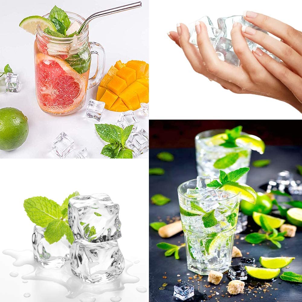20mm Fake/Artificial Acrylic Ice Cubes | Decorative Props for Product Photography(50pcs) photography props- #Royalkart#colour props