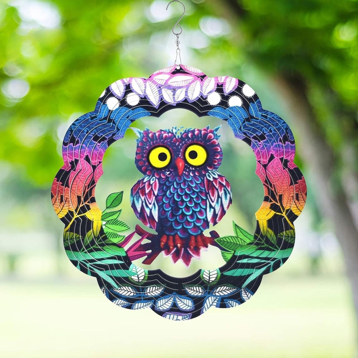 3D Hanging Wind Spinner for Outdoor Decorations- Owl Wind Spinner- #Royalkart#3d wall hanging