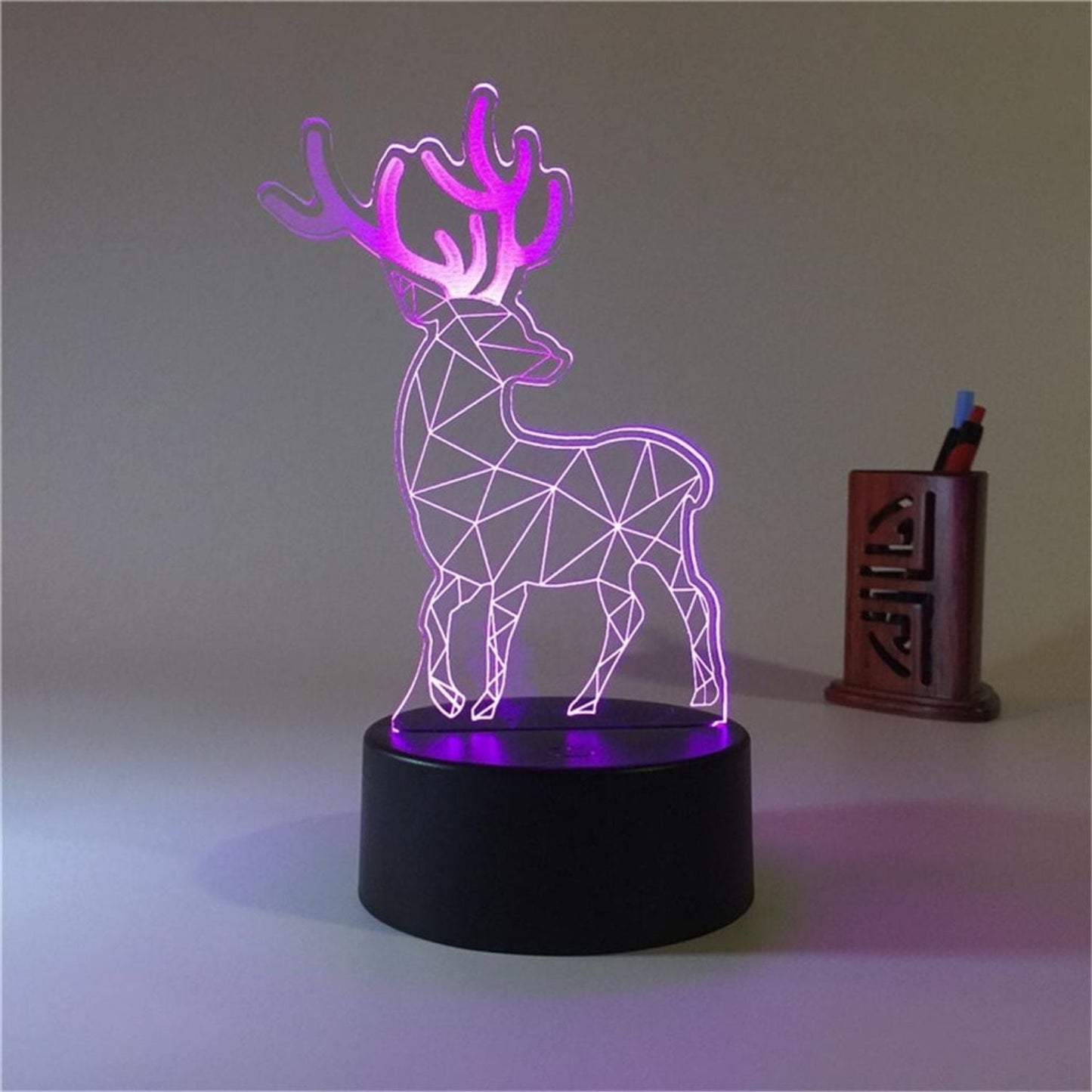 3D Illusion Deer Led Lamp 3D Illusion Led lamp- #Royalkart#3D Illusion Led lamp