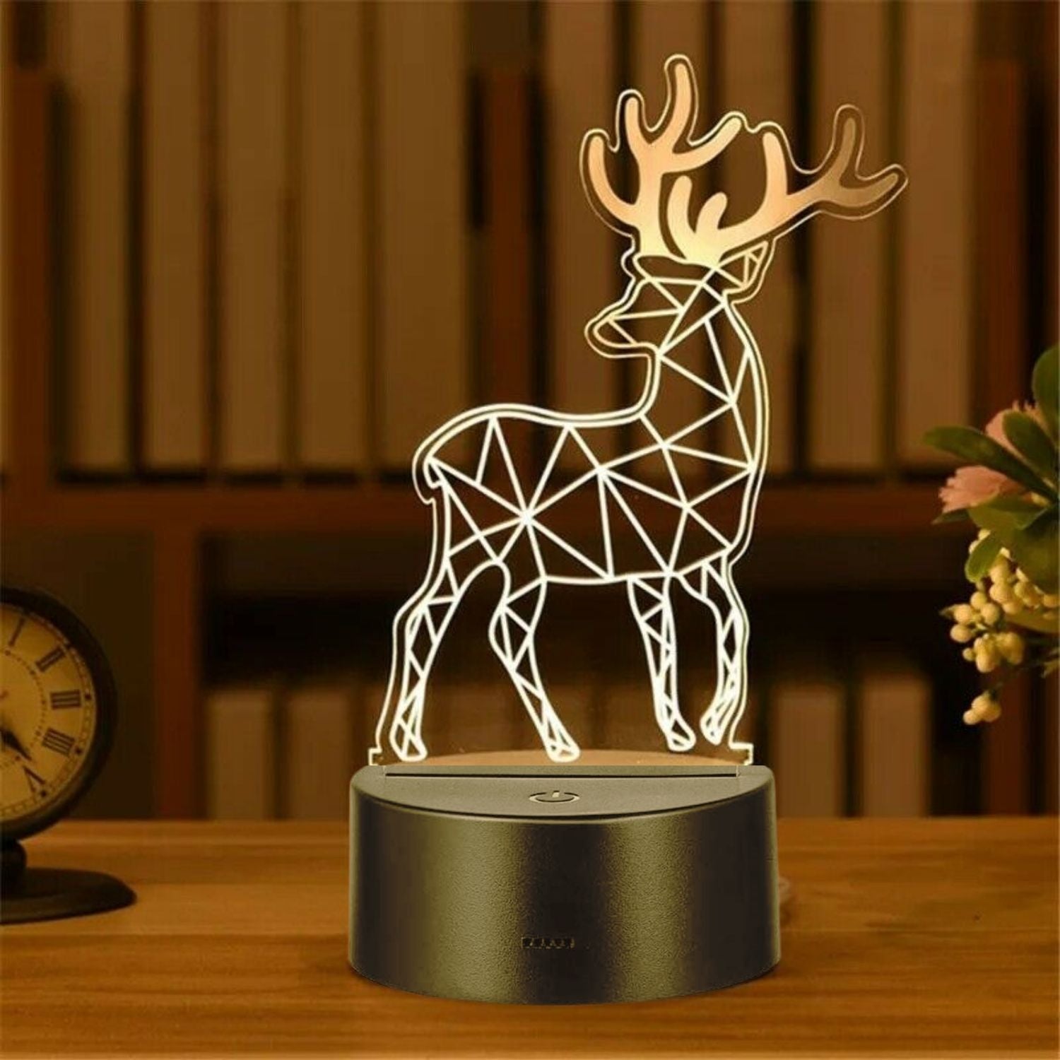 3D Illusion Deer Led Lamp 3D Illusion Led lamp- #Royalkart#3D Illusion Led lamp