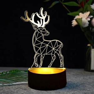 3D Illusion Deer Led Lamp 3D Illusion Led lamp- #Royalkart#3D Illusion Led lamp