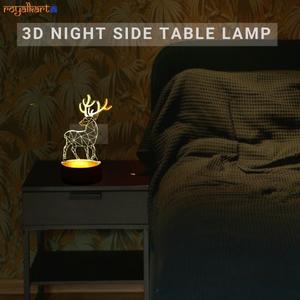 3D Illusion Deer Led Lamp 3D Illusion Led lamp- #Royalkart#3D Illusion Led lamp