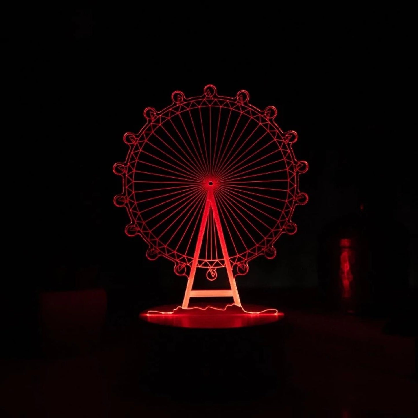 3D Illusion Ferris Wheel Led Lamp 3D Illusion Led lamp- #Royalkart#3d illusion lamp