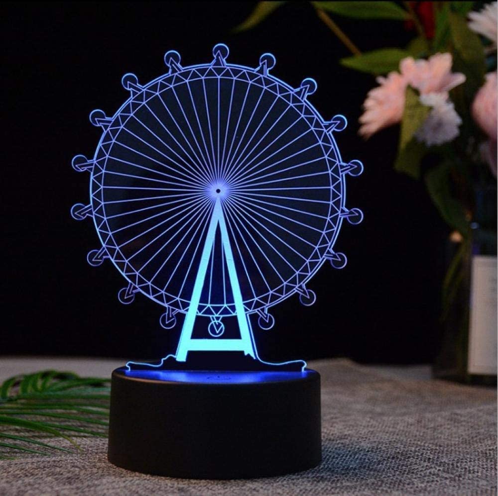 3D Illusion Ferris Wheel Led Lamp 3D Illusion Led lamp- #Royalkart#3d illusion lamp