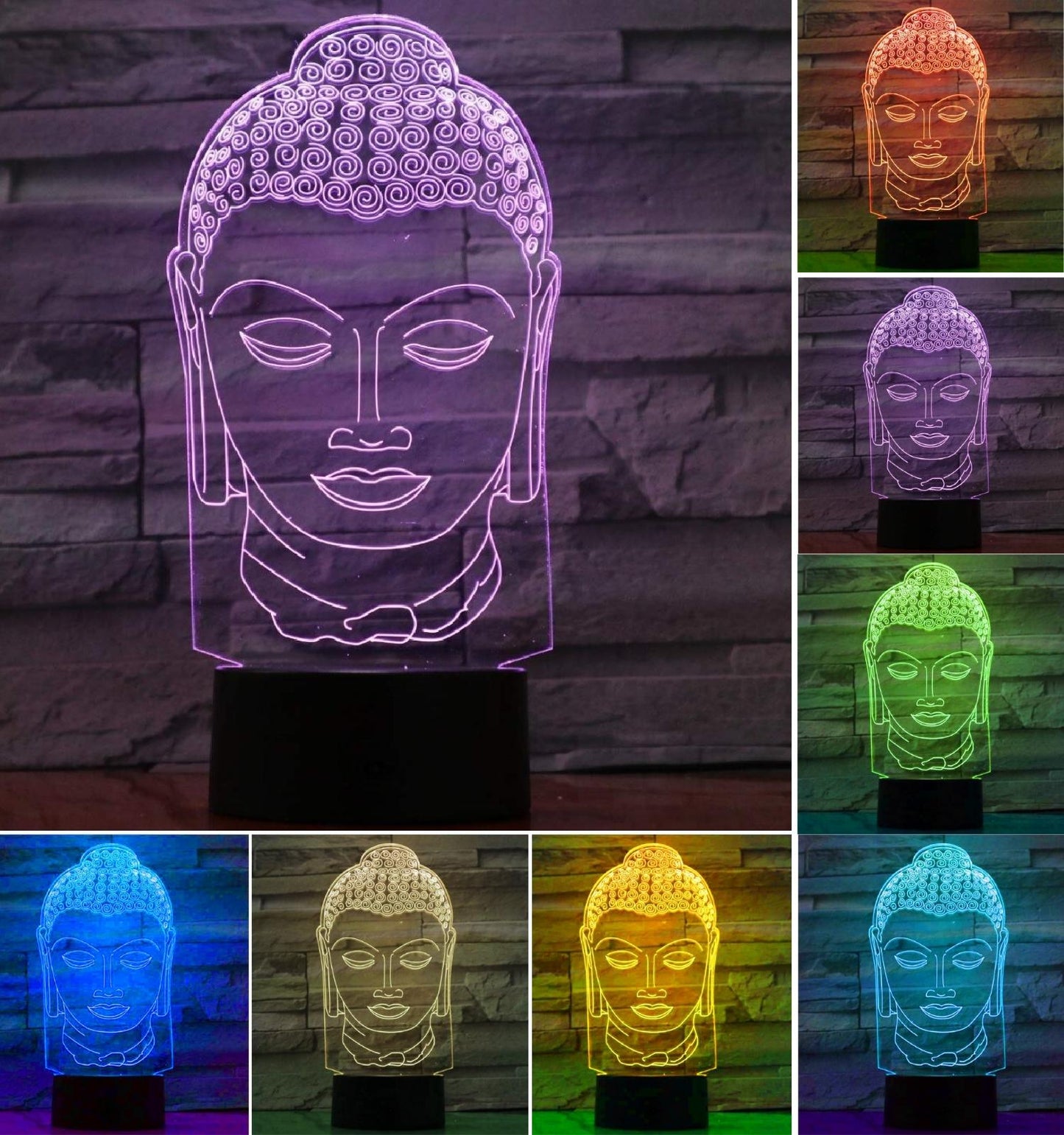 3D Illusion Led Buddha Lamp 3D Illusion Led lamp- #Royalkart#3D Illusion Led lamp