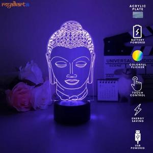 3D Illusion Led Buddha Lamp 3D Illusion Led lamp- #Royalkart#3D Illusion Led lamp