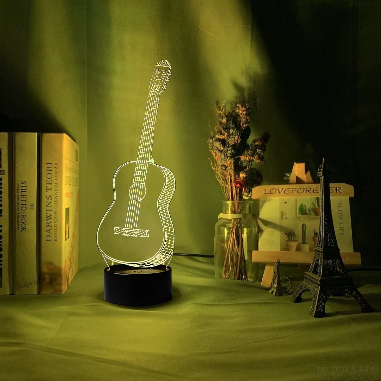 3D Illusion LED Guitar Lamp 3D Illusion Led lamp- #Royalkart#3D Illusion Led lamp