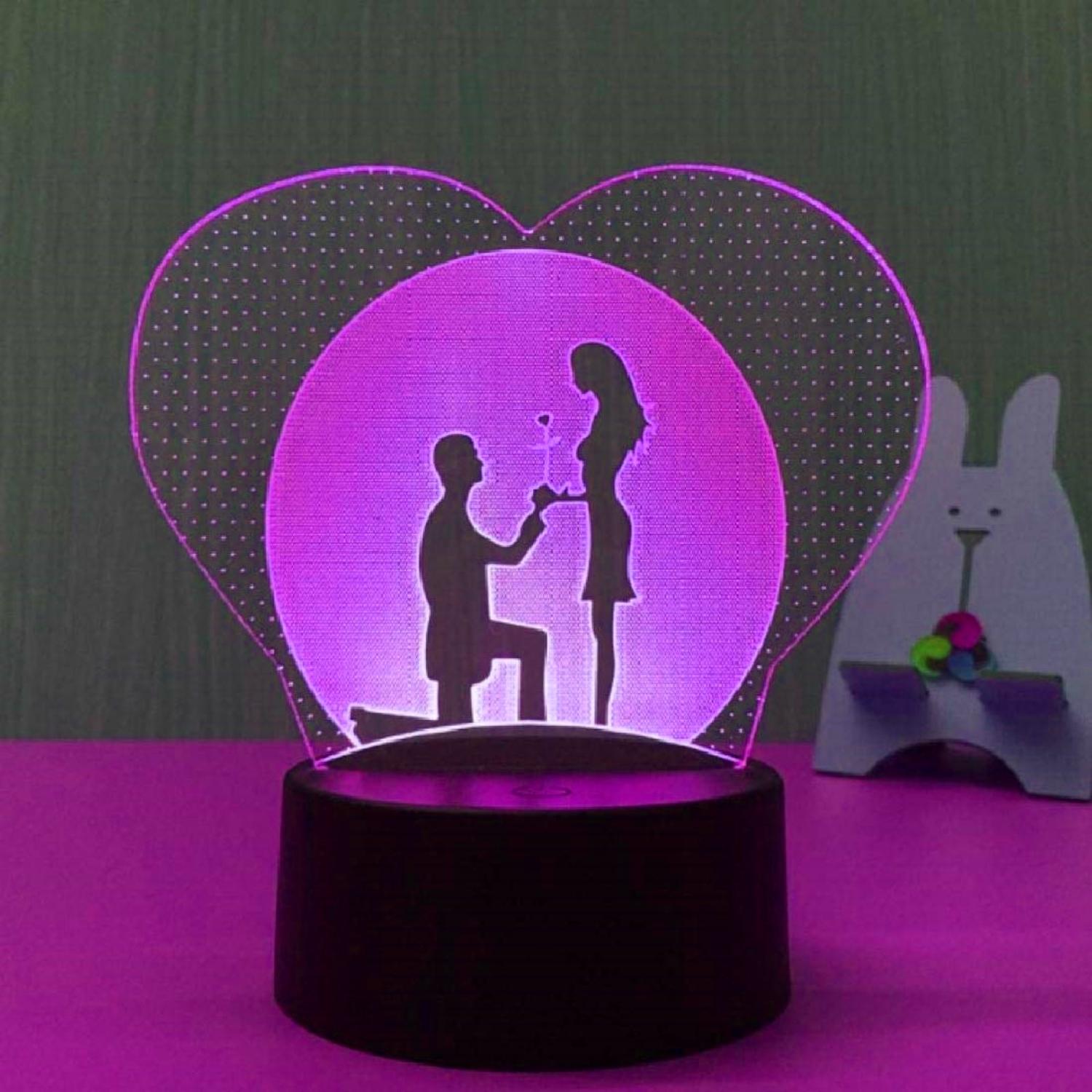 3D Illusion Led Propose Lamp 3D Illusion Led lamp- #Royalkart#3d illusion lamp