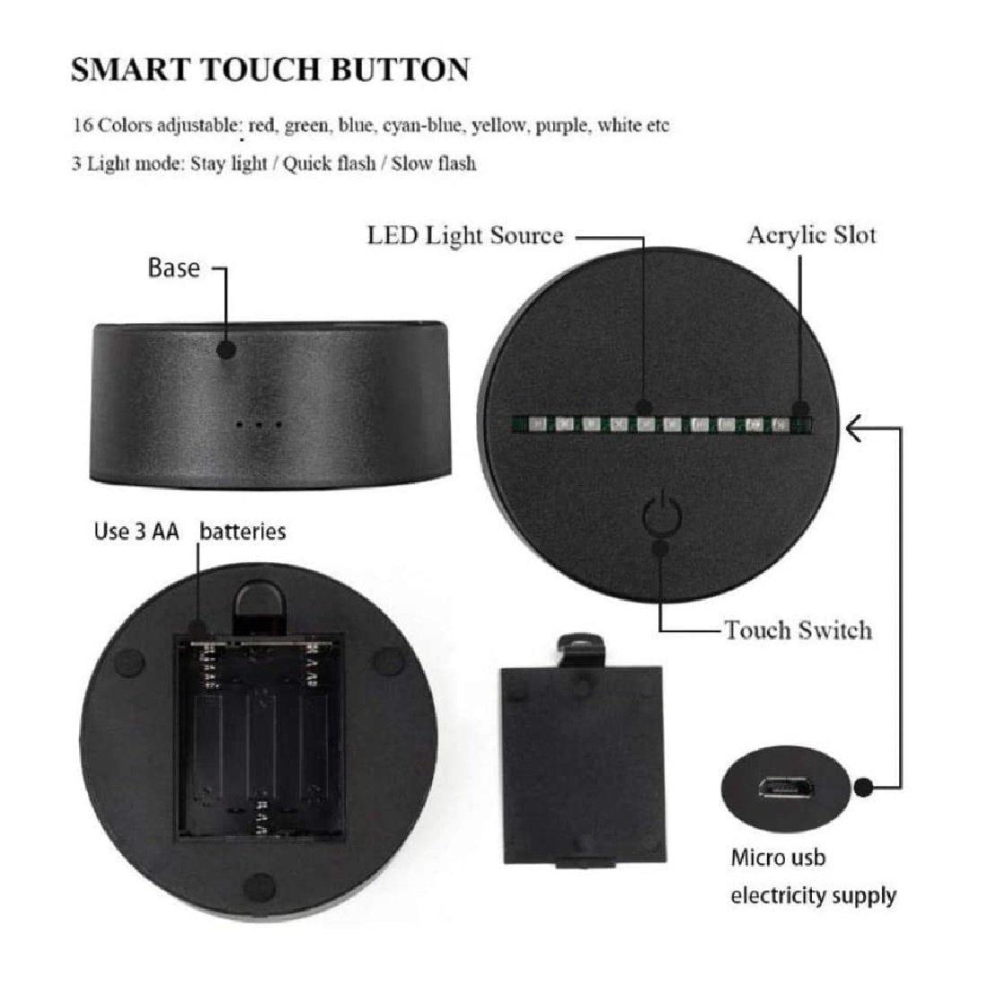 3D Illusion Led Propose Lamp 3D Illusion Led lamp- #Royalkart#3d illusion lamp