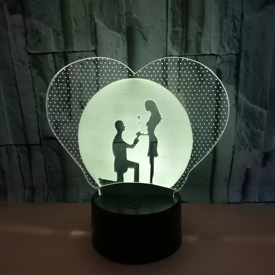 3D Illusion Led Propose Lamp 3D Illusion Led lamp- #Royalkart#3d illusion lamp