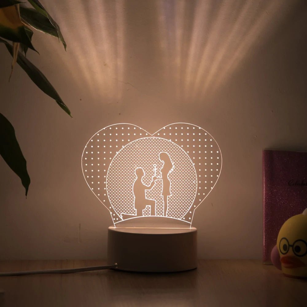 3D Illusion Led Propose Lamp 3D Illusion Led lamp- #Royalkart#3d illusion lamp