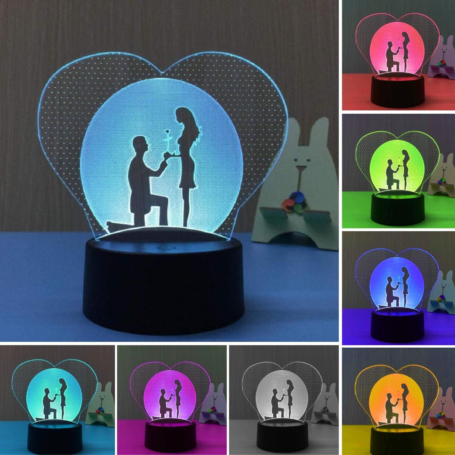 3D Illusion Led Propose Lamp 3D Illusion Led lamp- #Royalkart#3d illusion lamp