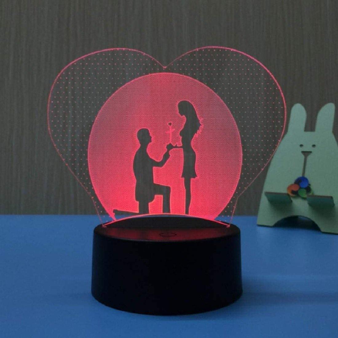 3D Illusion Led Propose Lamp 3D Illusion Led lamp- #Royalkart#3d illusion lamp