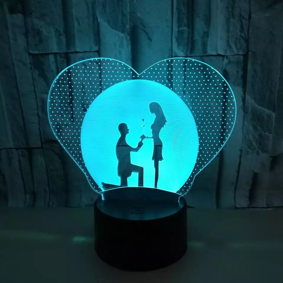 3D Illusion Led Propose Lamp 3D Illusion Led lamp- #Royalkart#3d illusion lamp